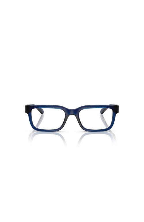 Arnette 49mm Rectangle Optical Glasses In Blue