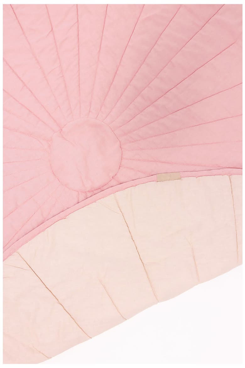 Linen & Cotton Reversible Quilted Play Mat, Alternate, color, GALAH/ SPARROW