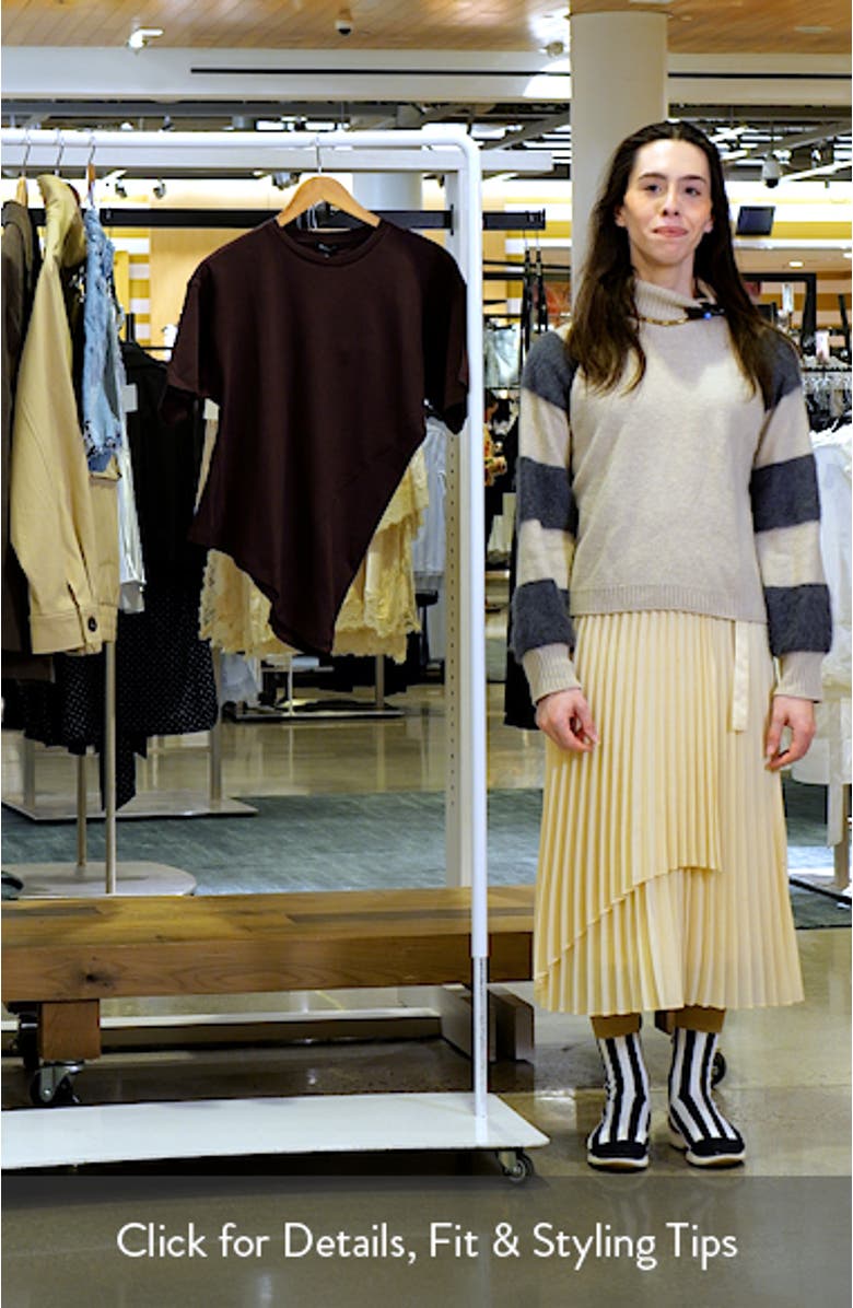 Asymmetric Fitted Cotton T-Shirt, sales video thumbnail