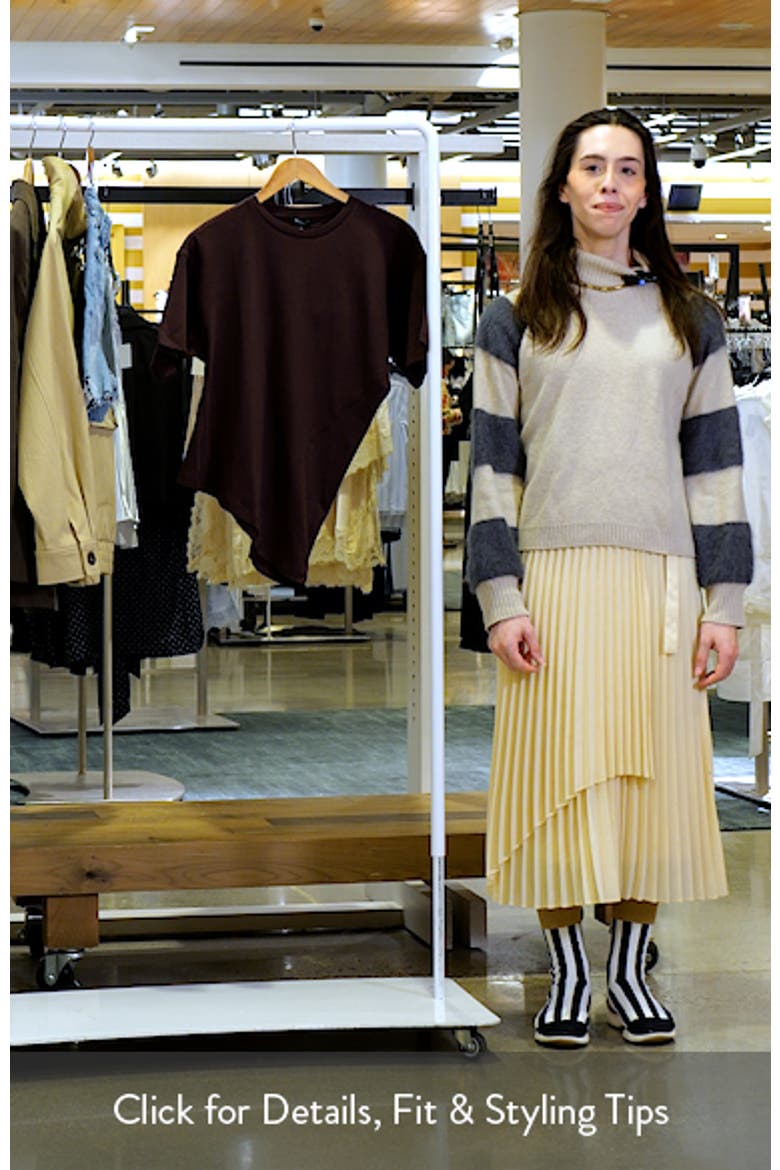Asymmetric Fitted Cotton T-Shirt video