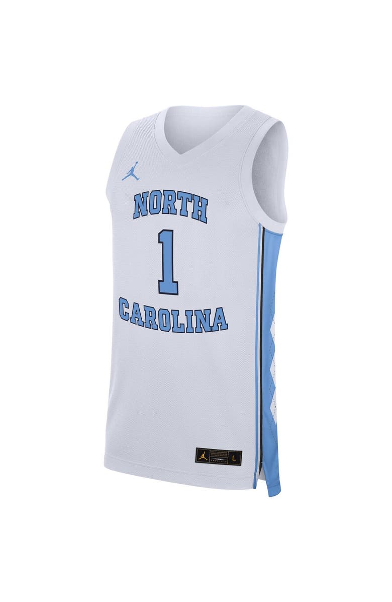 Jordan Brand Men's Jordan Brand White North Carolina Tar Heels Replica Jersey, Alternate, color, 
