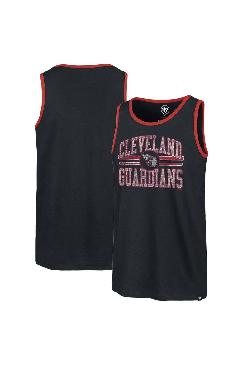 Men's '47 Navy Cleveland Guardians Winger Franklin Tank Top, Main, color, Navy
