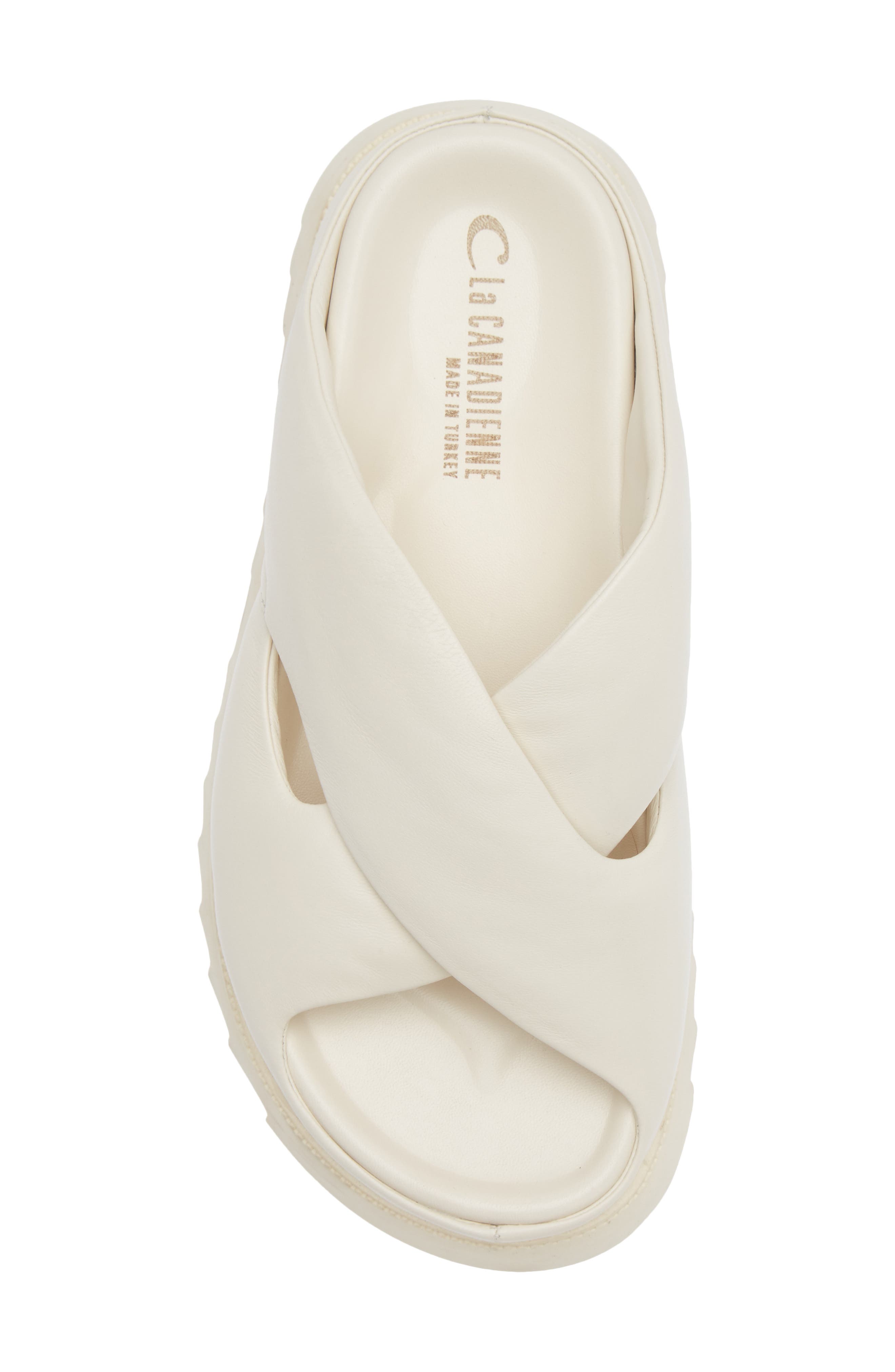 Brittney Slide Sandal, Alternate, color, WHITE