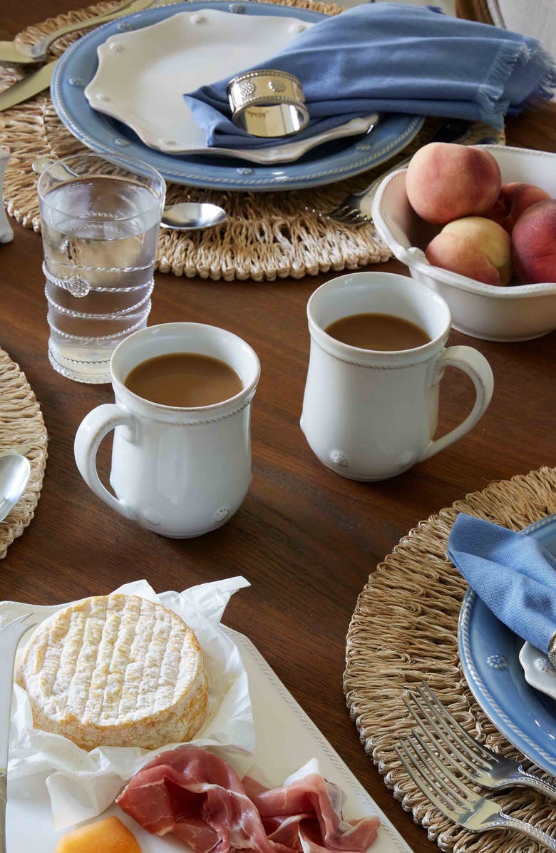 Juliska Berry & Thread Flared Mug, Alternate, color, Whitewash