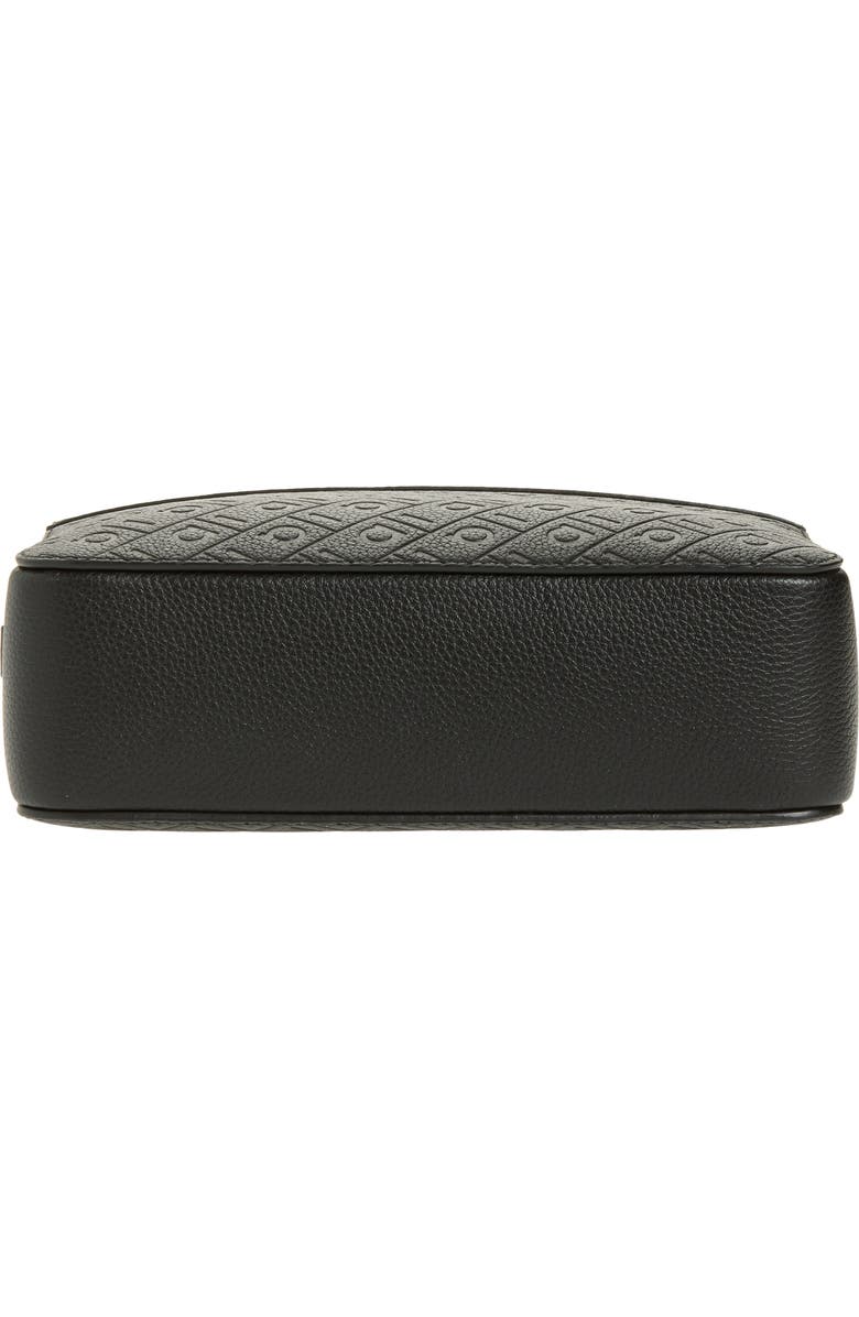 FERRAGAMO Embossed Gancini Shoulder Bag, Alternate, color, Nero
