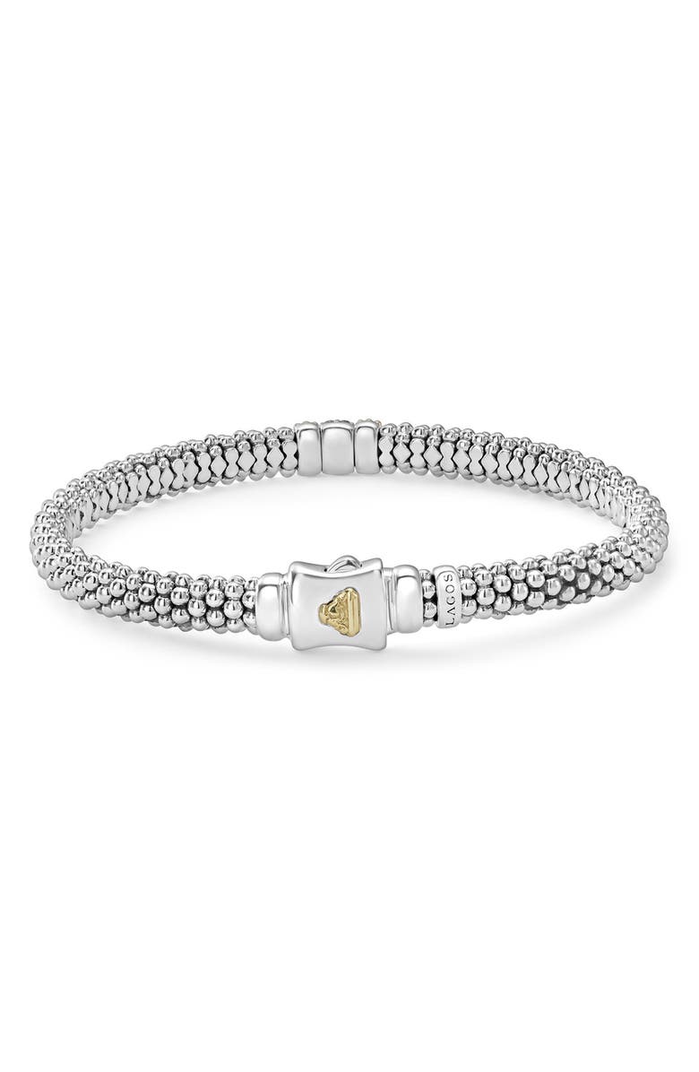 LAGOS Luxe Caviar Beaded Rope Bracelet, Alternate, color, Silver