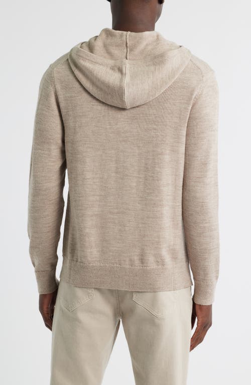 Alex Crane Campo Hooded Merino Wool Sweater In Neutral