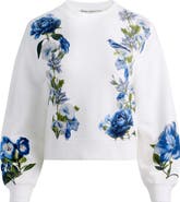 Alice + Olivia Russel Floral Print Sweatshirt