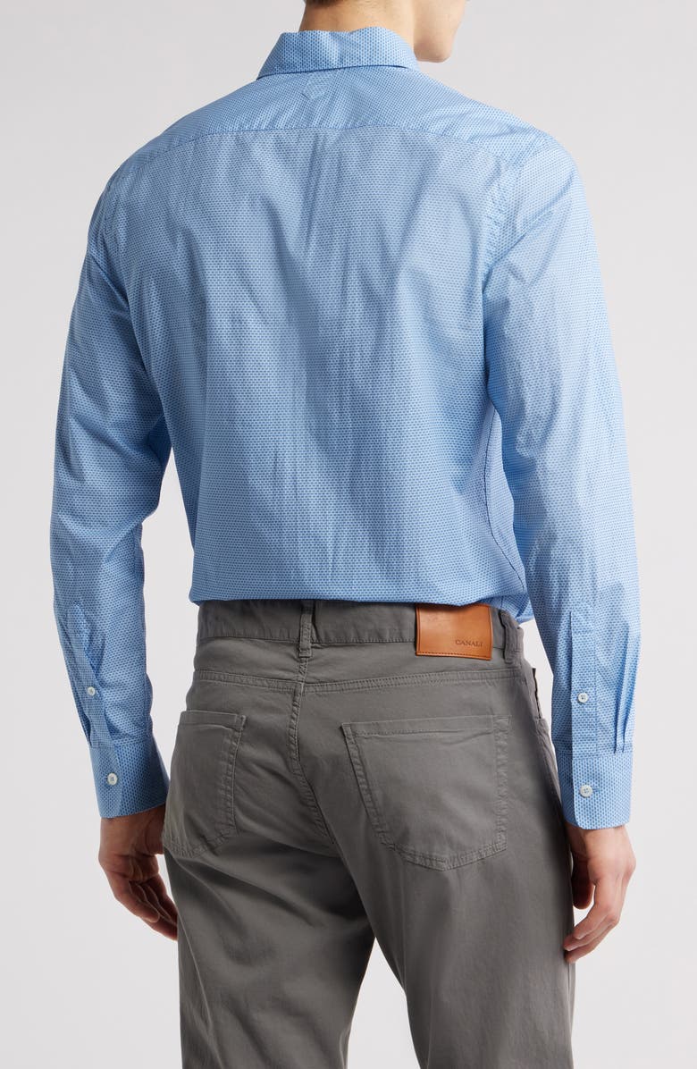 Canali Regular Fit Microprint Dress Shirt, Alternate, color, 