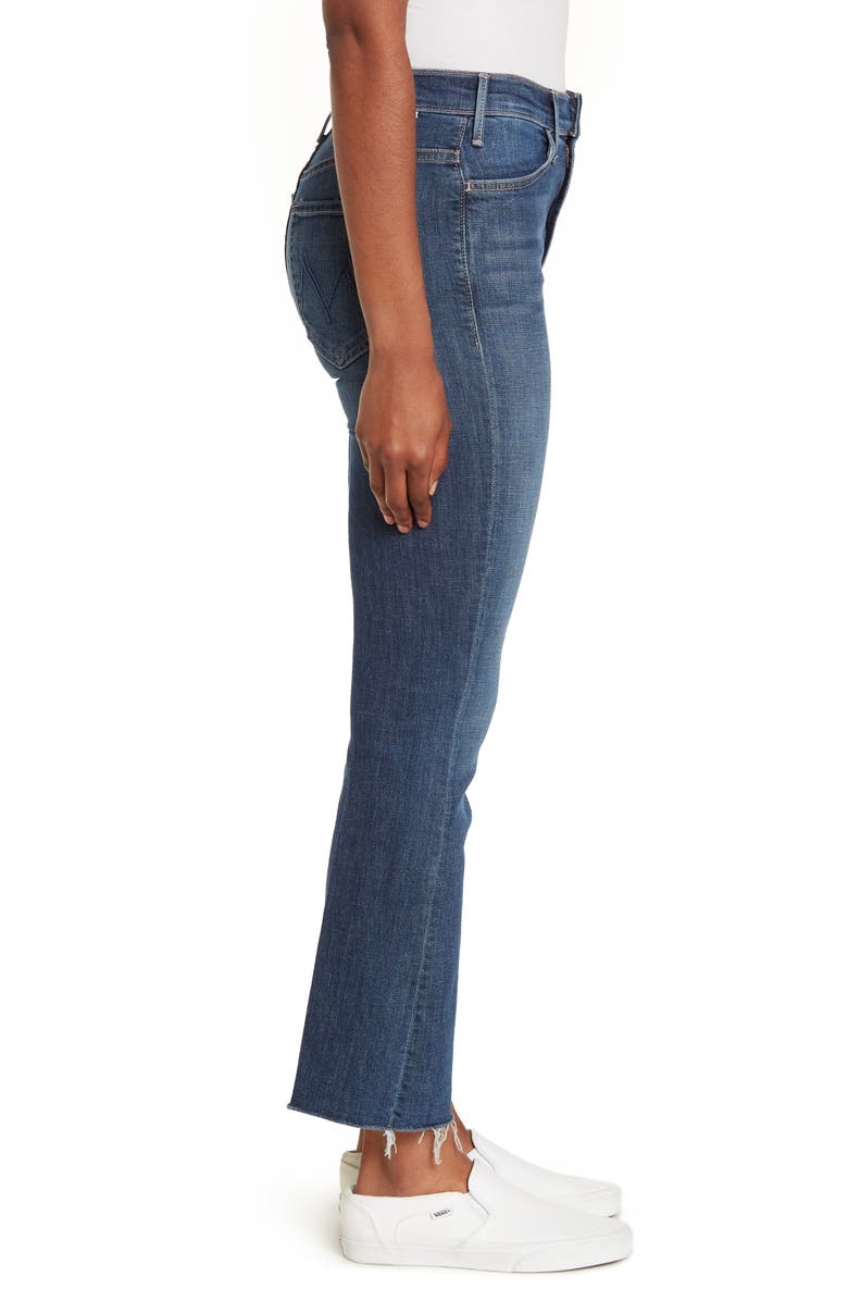MOTHER The Hustler Frayed Ankle Jeans, Alternate, color,