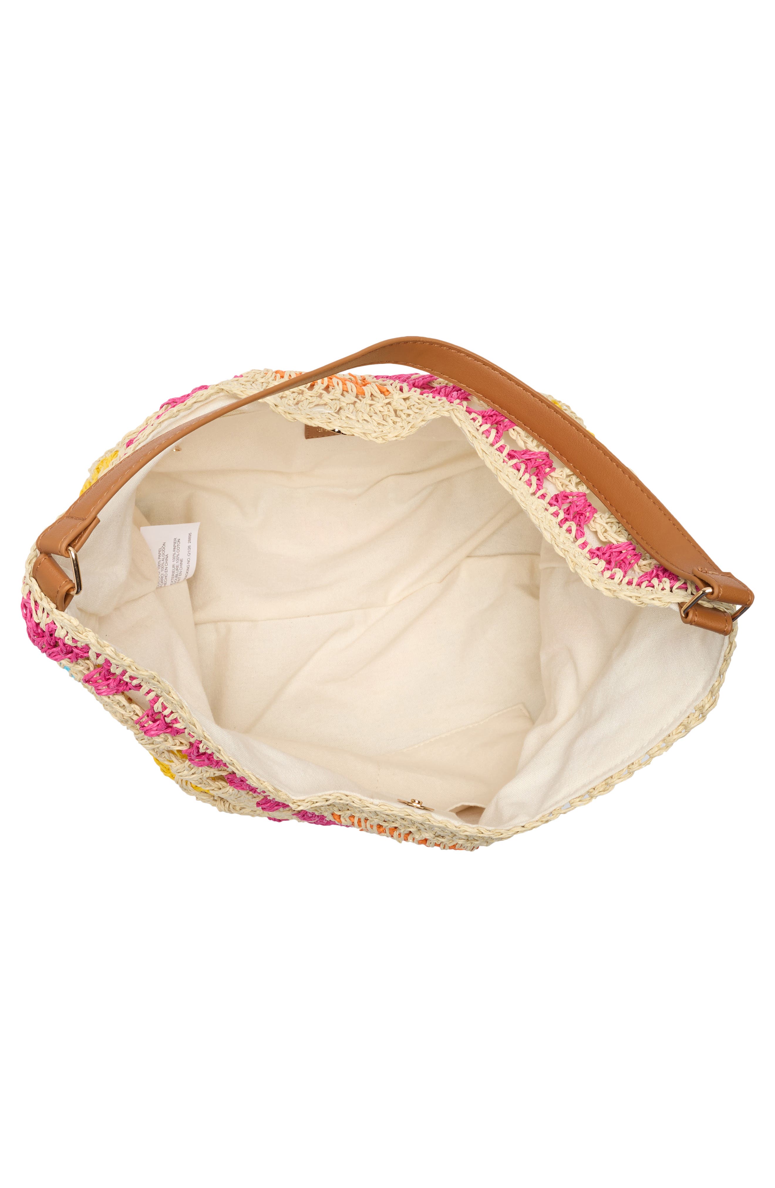 Bloom Straw Shoulder Bag, Alternate, color, NATURAL MULTI