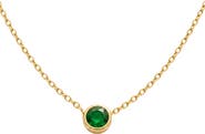 Argento Vivo Sterling Silver Birthstone Pendant Necklace