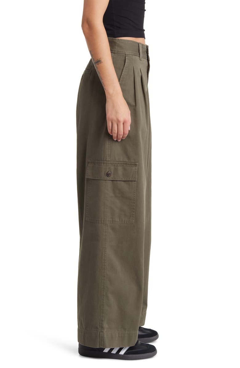 Madewell The Harlow (Re)generative Chino Wide Leg Cargo Pants, Alternate, color,
