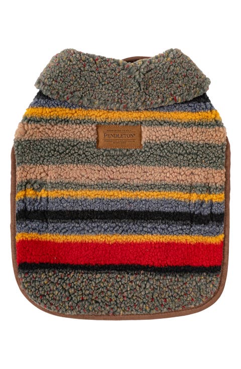 Vintage Camp Fleece Dog Coat