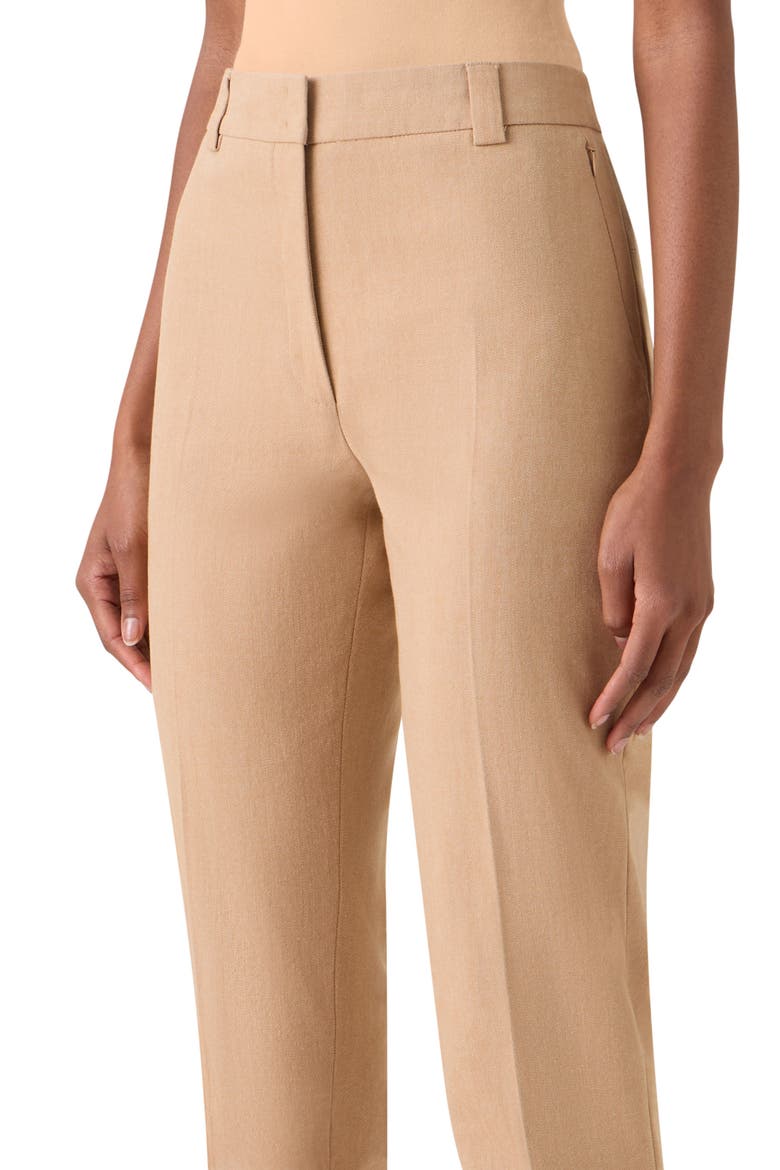 Maxima Cotton Stretch Denim Crop Pants, Alternate, color, CAMEL