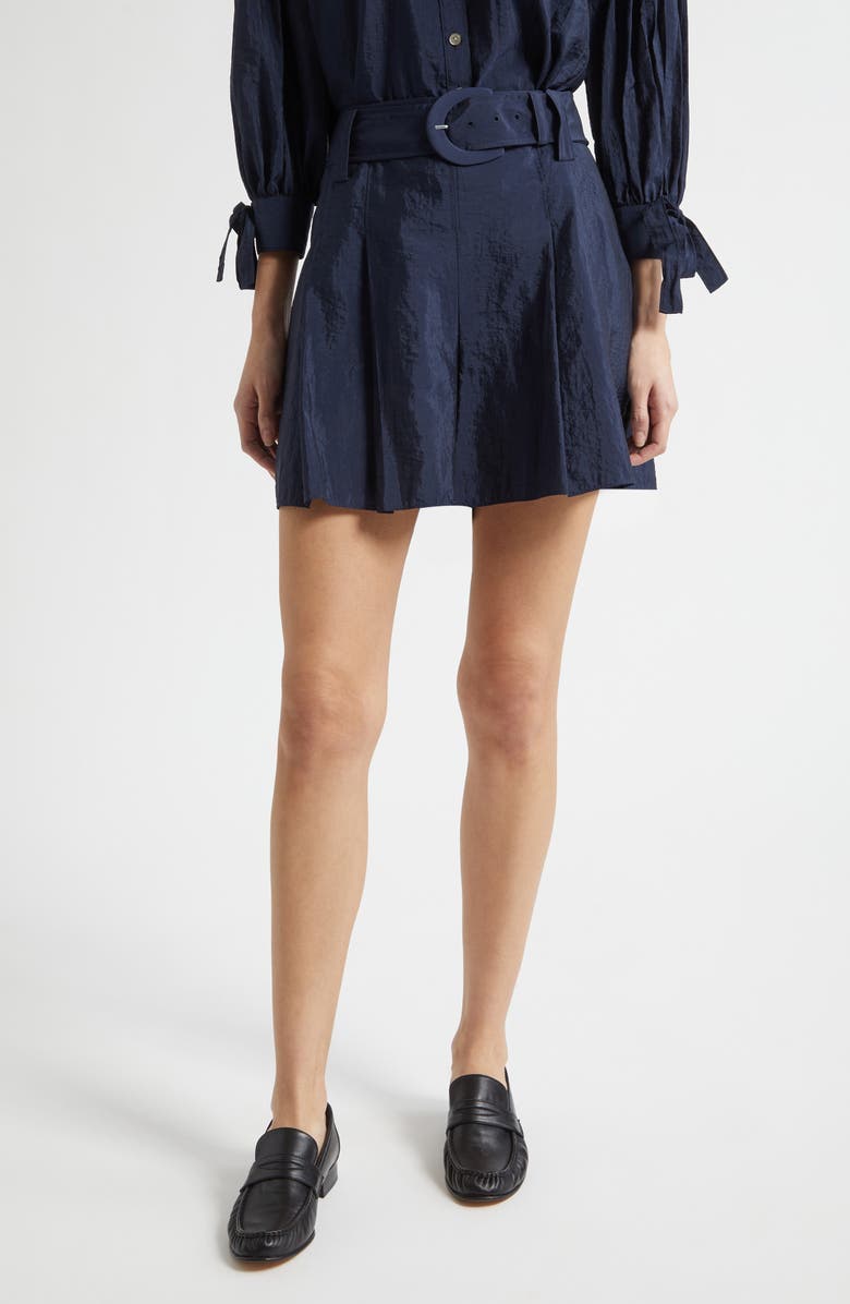Cinq à Sept Phylis Belted Shorts, Main, color, Navy