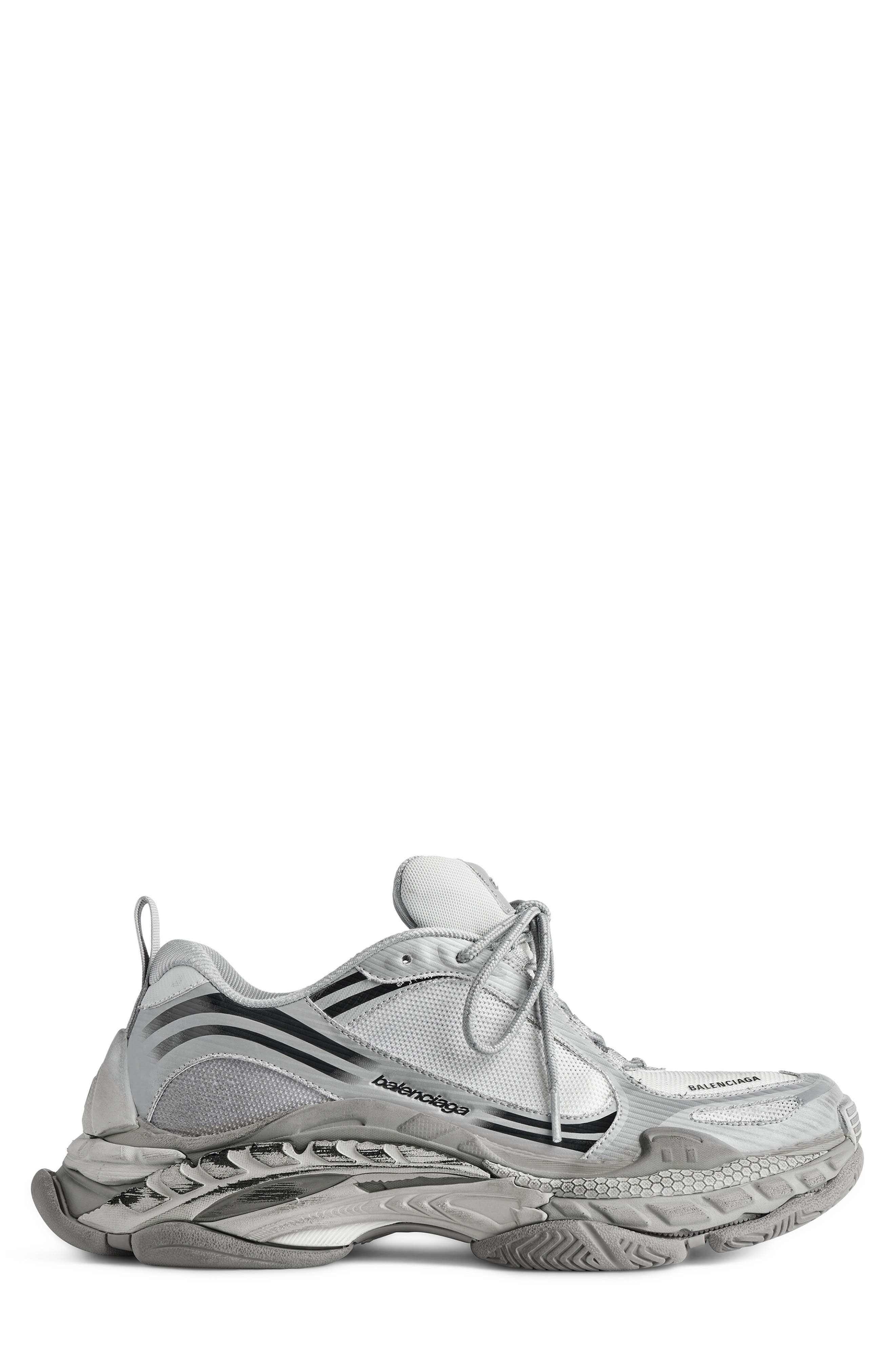 Balenciaga Triple S 2 Sneaker, Alternate, color, Gradient Grey