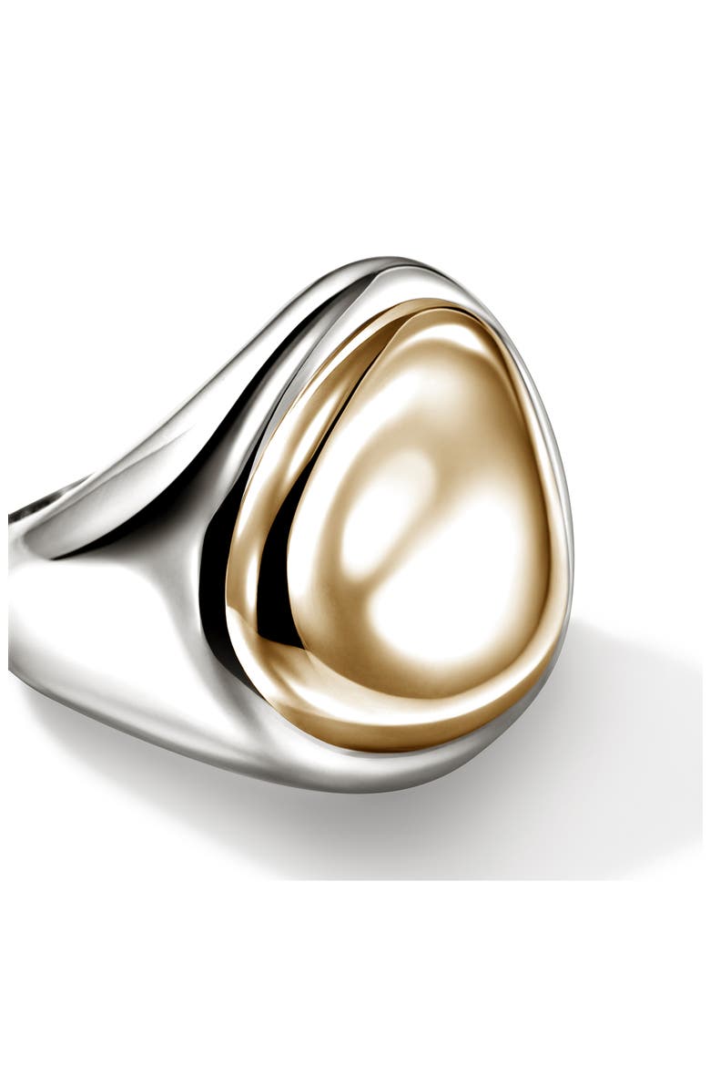 Pebble Ring, Sterling Silver, Gold, Alternate, color, SILVER