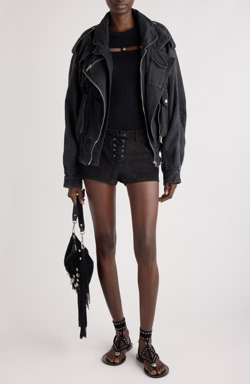 ISABEL MARANT ISABEL MARANT ANELI DENIM MOTO JACKET
