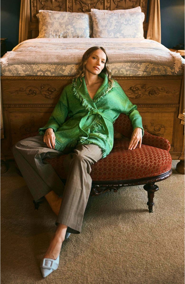 Eddy Tatiana Fringe Wrap Cardigan, Alternate, color, 