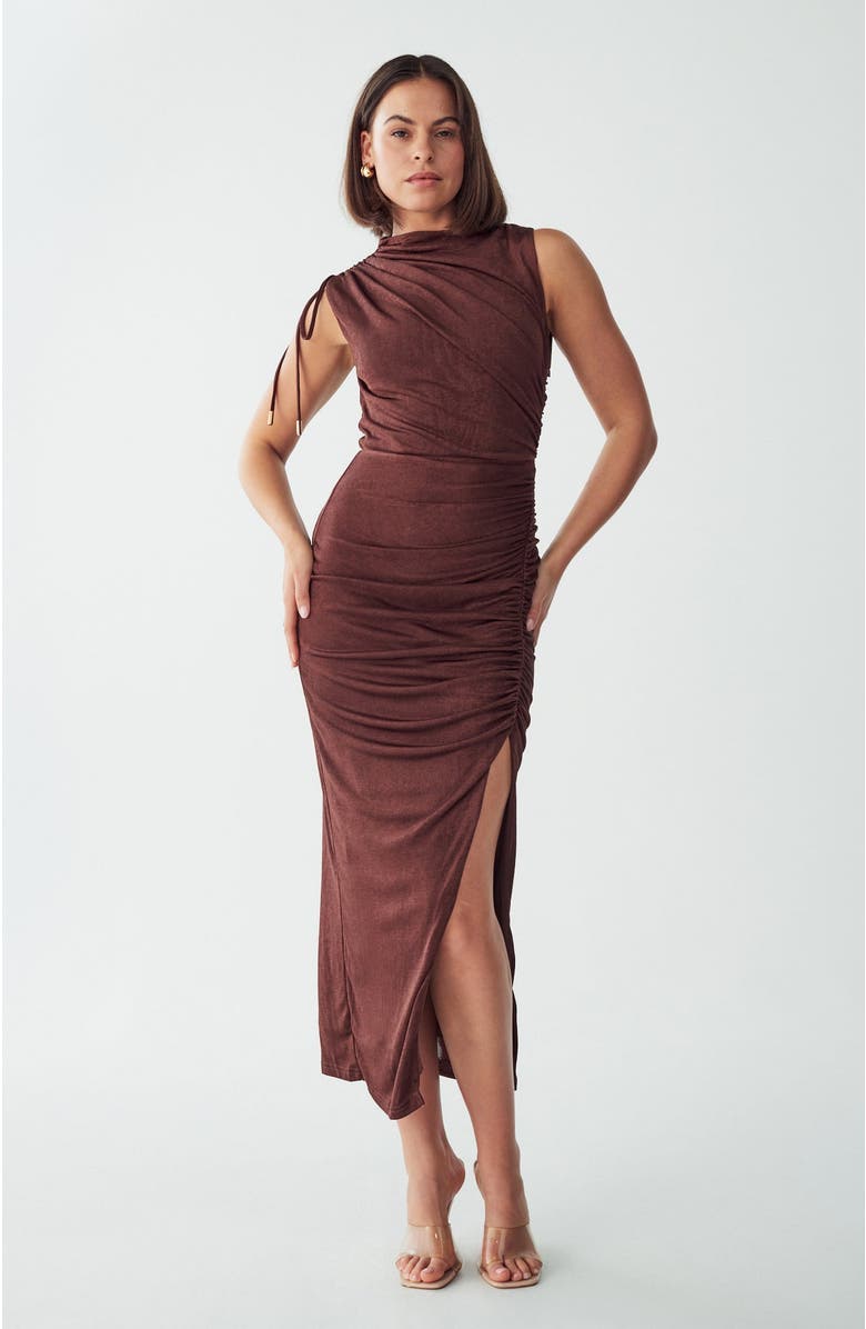 BWLDR Eternity Dress, Alternate, color, Chocolate