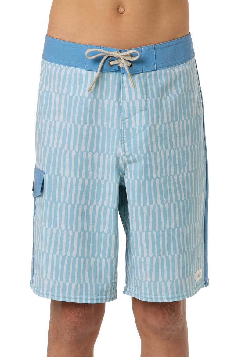 Kids' Lineup Board Shorts, Main, color, STONE BLUE