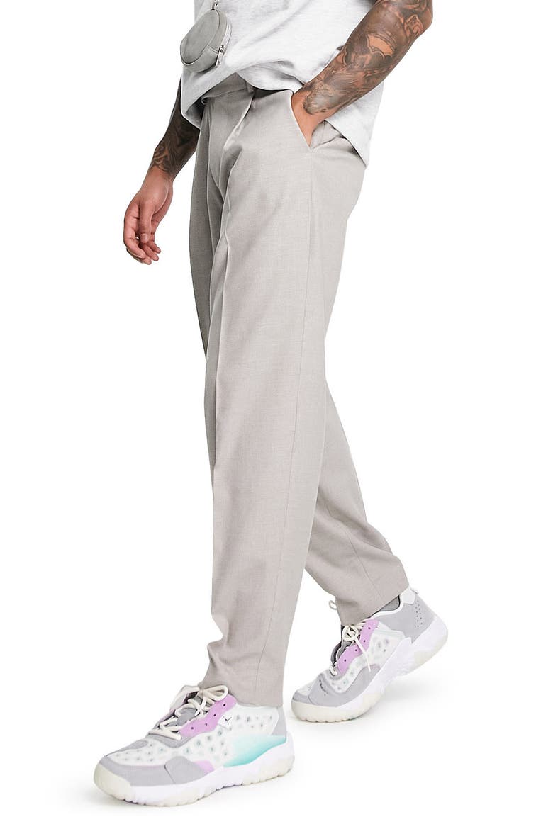 Oversize Tapered Trousers, Alternate, color, GREY