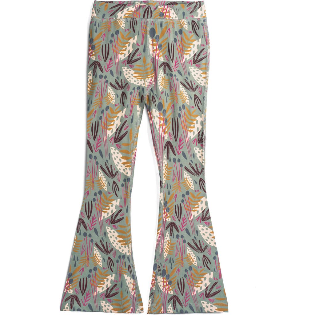 Mightly Organic Cotton Solid Flare Leggings In Whimsy