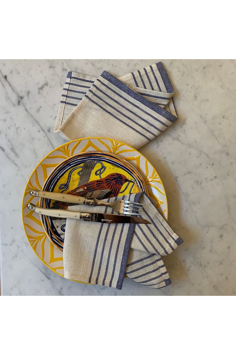 Sustainable Kayseri Tablecloth Set, Alternate, color, Blue