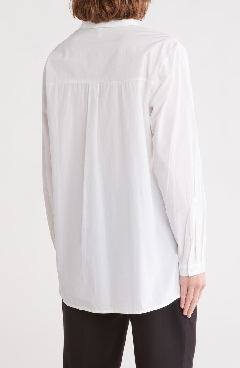 Eileen Fisher Organic Cotton Button-Up Shirt, Alternate, color,