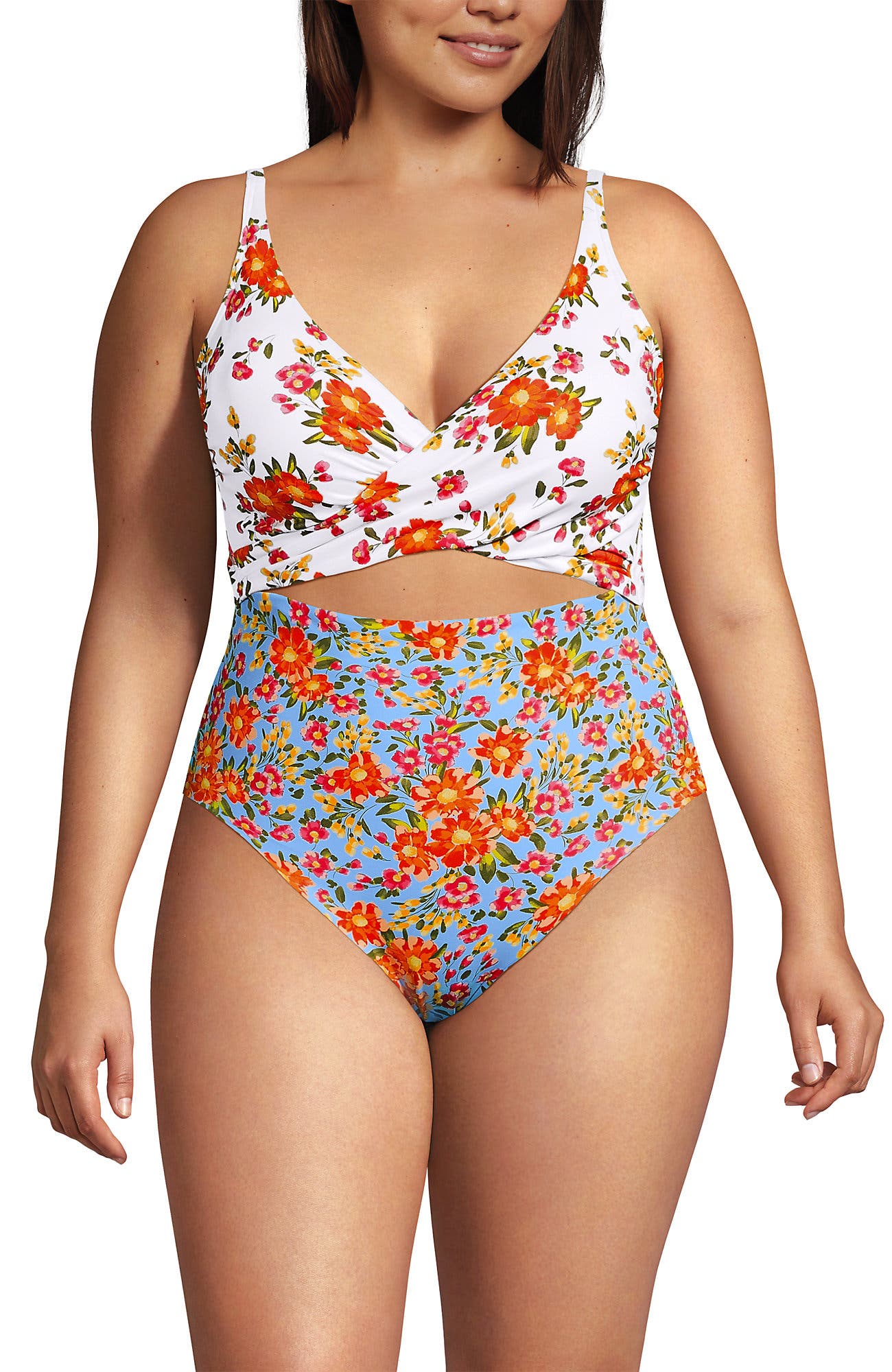 selected White/Blue Spring Floral