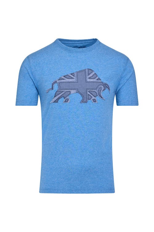 Raging Bull Union Jack Bull T-shirt In Blue