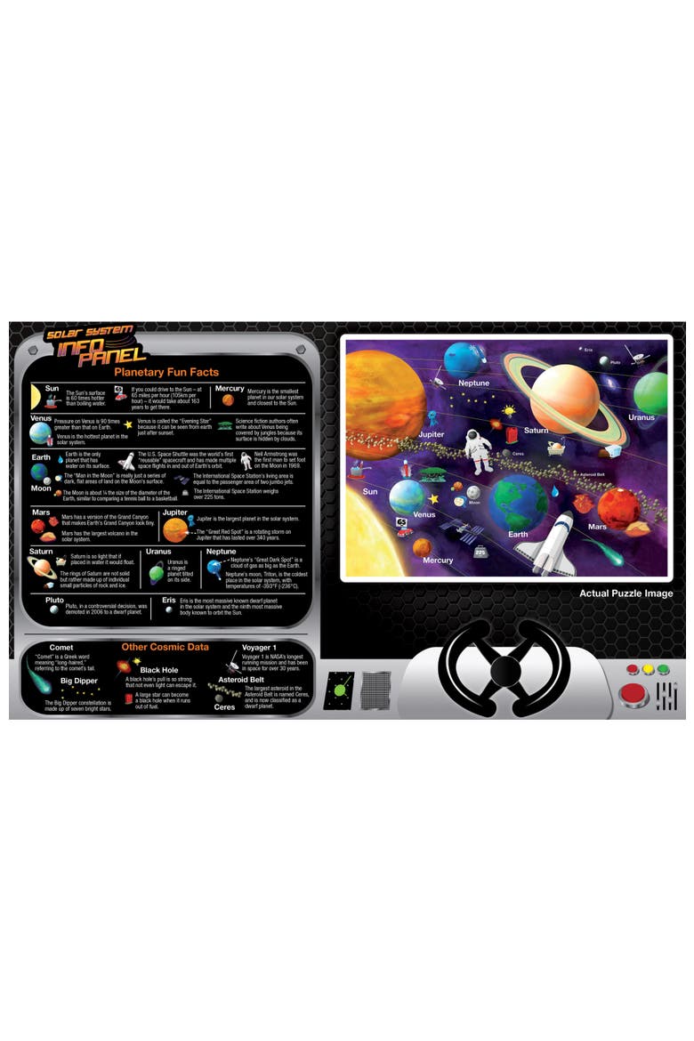 Solar System 60 Piece Glow Puzzle, Alternate, color, Multicolor