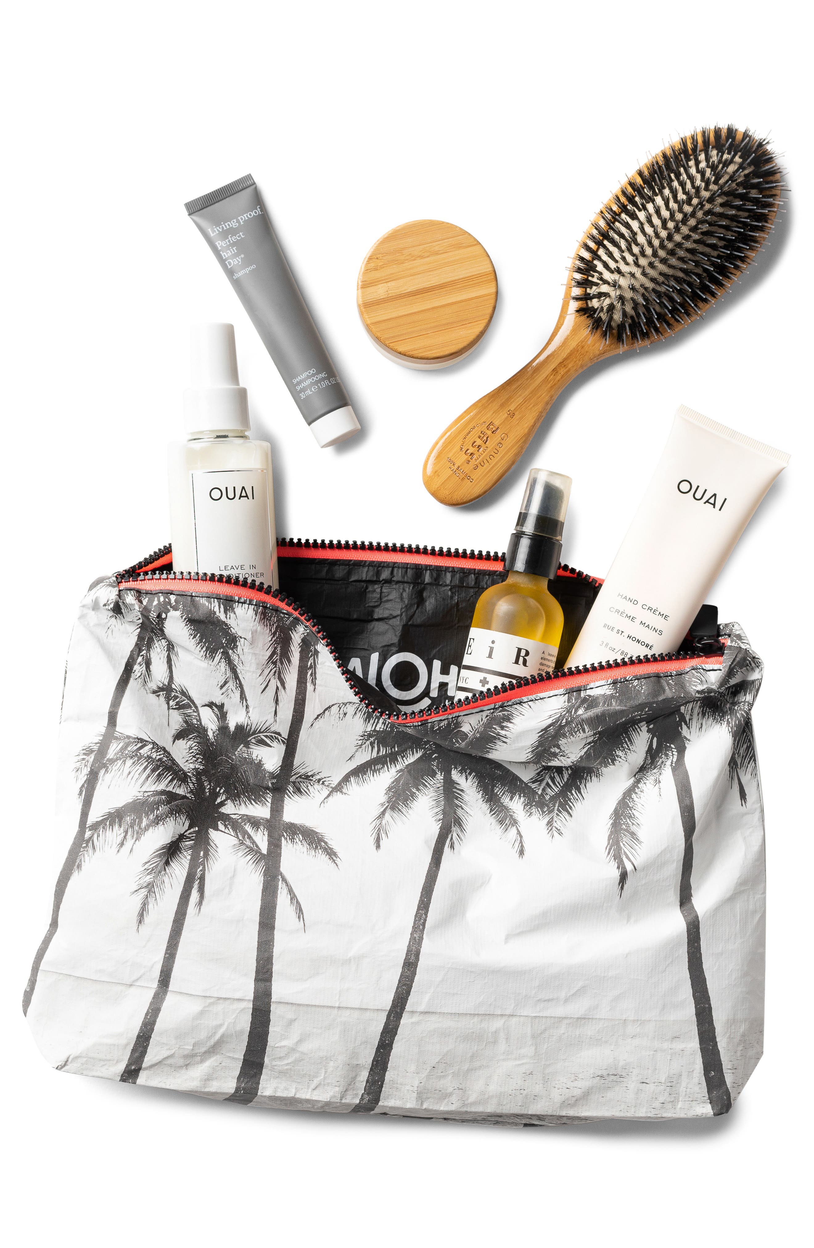 Aloha Collection Mid Kalapana Water Resistant Zip Pouch, Alternate, color, Kalapana