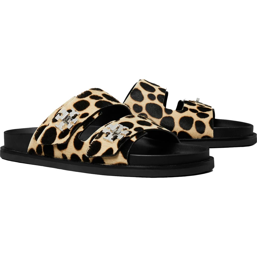 Tory Burch Sporty Slide Sandal With Twist Details Scarpe Basse Animalier In Animal Print