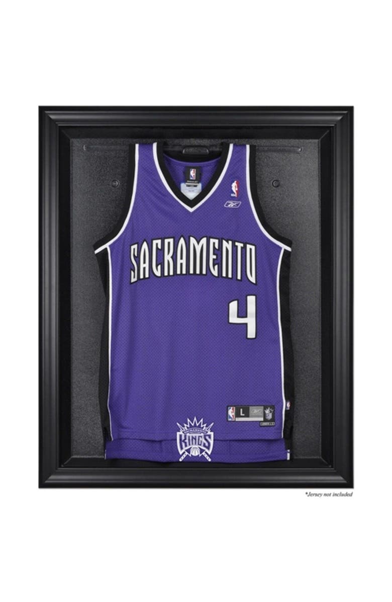 FANATICS AUTHENTIC Sacramento Kings Black Framed Hardwood Classics 1994 - 2016 Team Logo Jersey Display Case, Main, color, 