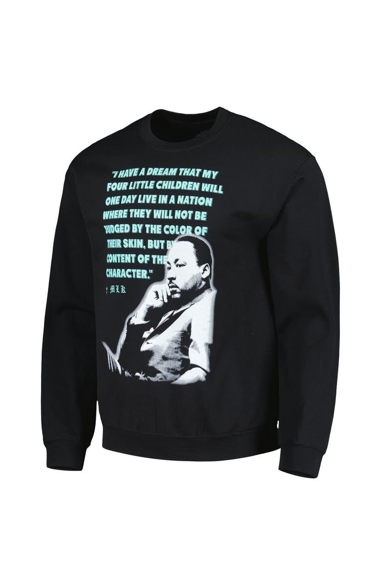 Philcos Unisex Martin Luther King Jr. Black Graphic Pullover Sweatshirt, Alternate, color, 