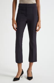 Veronica Beard Dell Pintuck Pleat Crop Pants