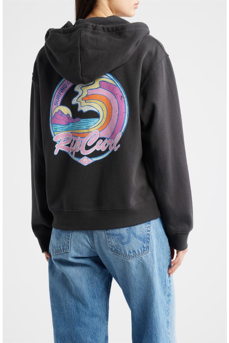 Lay Day Relaxed Cotton Blend Hoodie, Alternate, color, WASHED BLACK