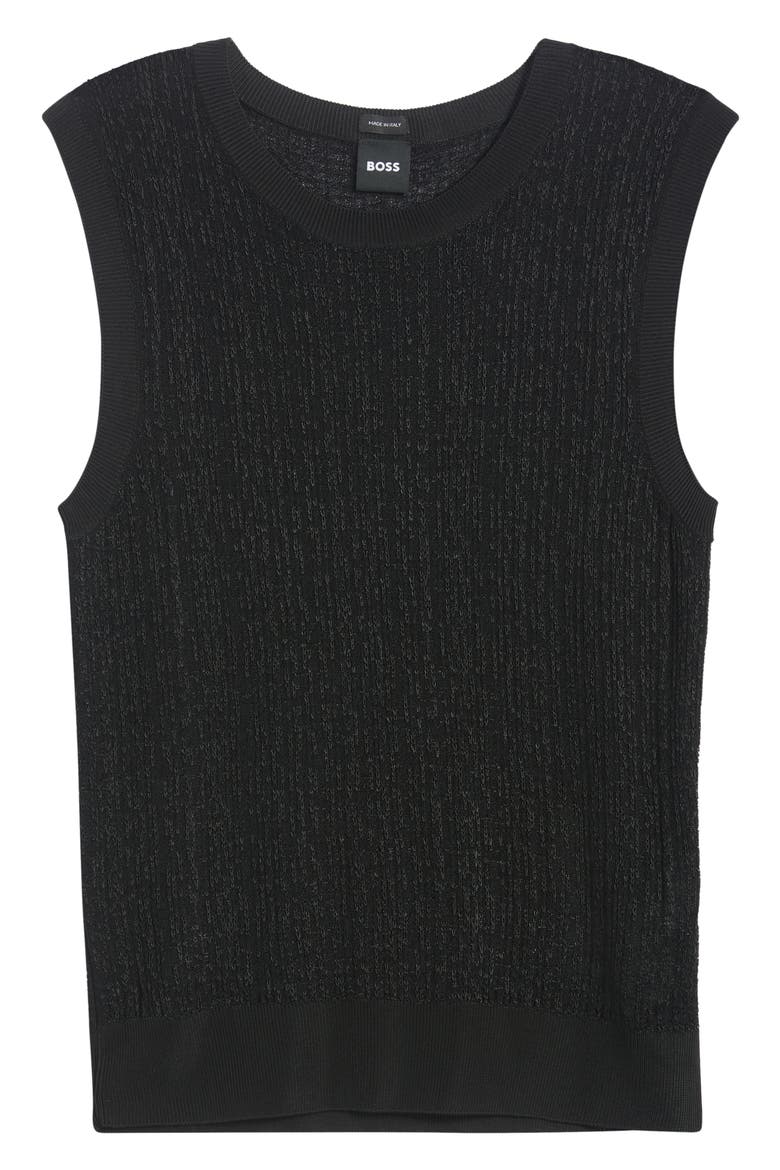 Feryth Sweater Vest, Main, color, BLACK