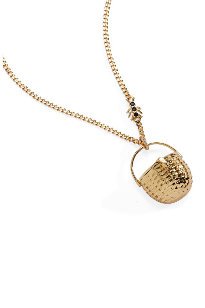 Picnic Basket Pendant, Alternate, color, Gold