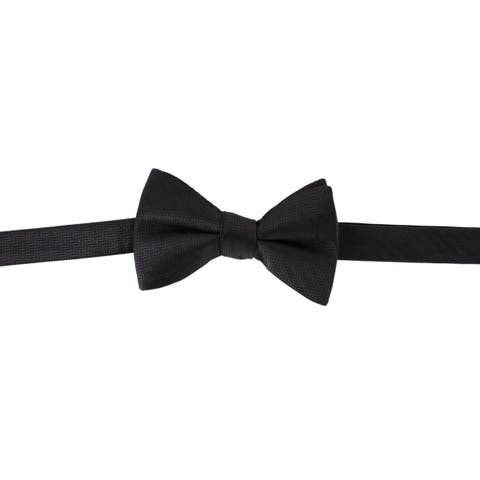 Etched Herringbone Twist Bowtie