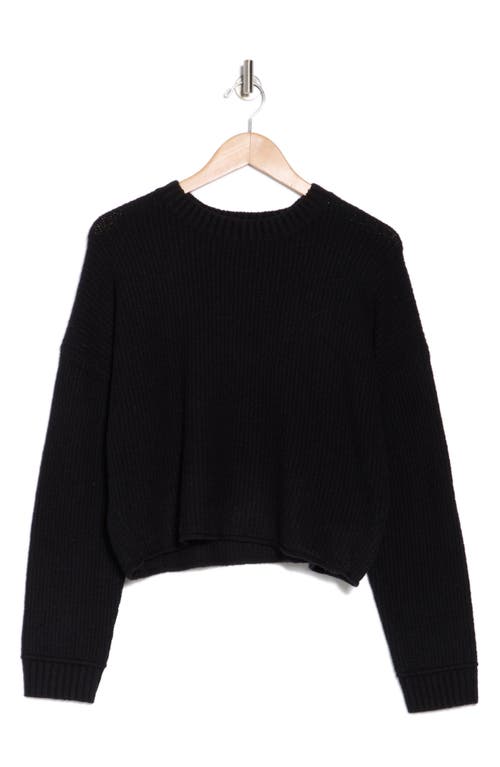 Abound Cozy Crew Pullover Sweater In Black