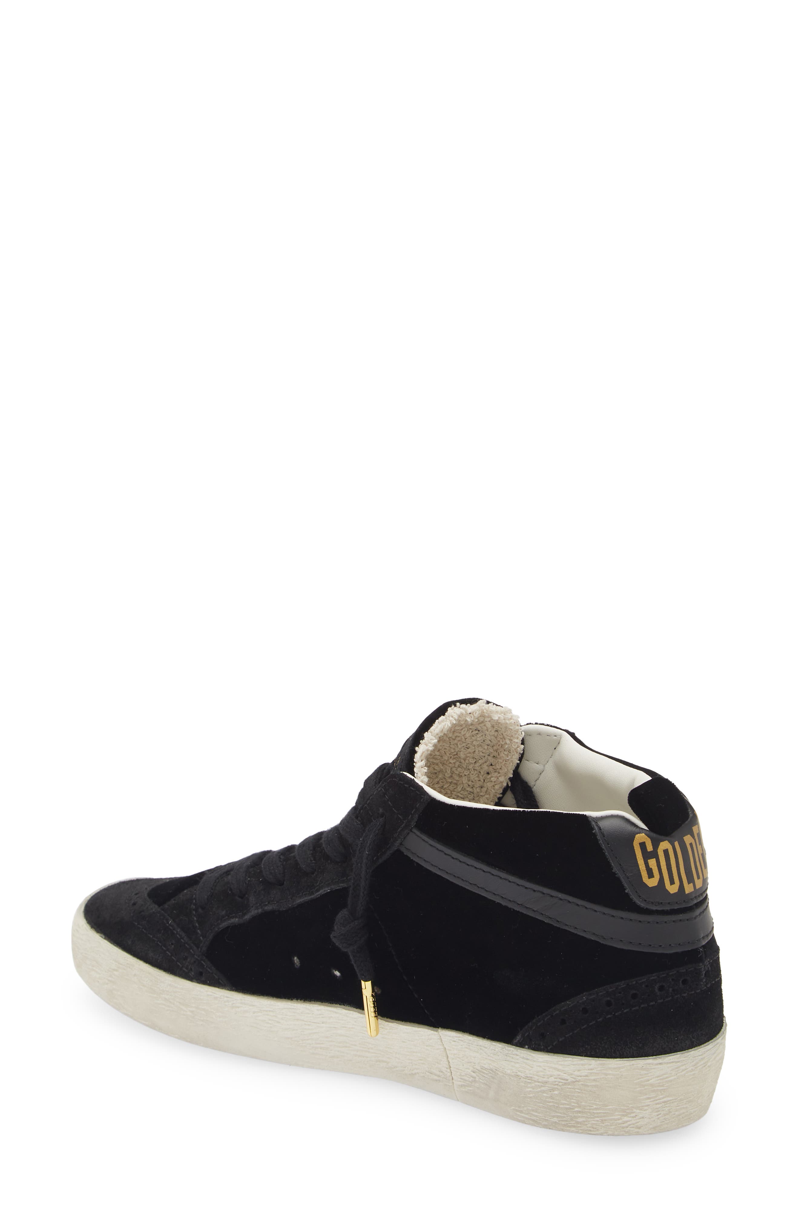 Golden Goose Mid Star Velvet Sneaker, Alternate, color, 