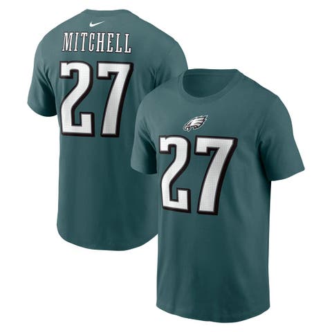 Men's Nike Quinyon Mitchell Green Philadelphia Eagles Name & Number T-Shirt