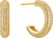 Untamed Petals Brookes Crystal Hoops