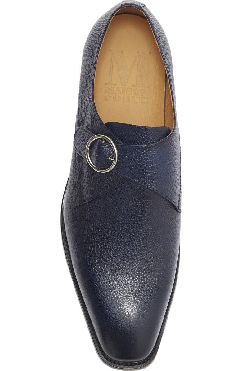 Maison Forte Vero Monk Shoe, Alternate, color, Navy