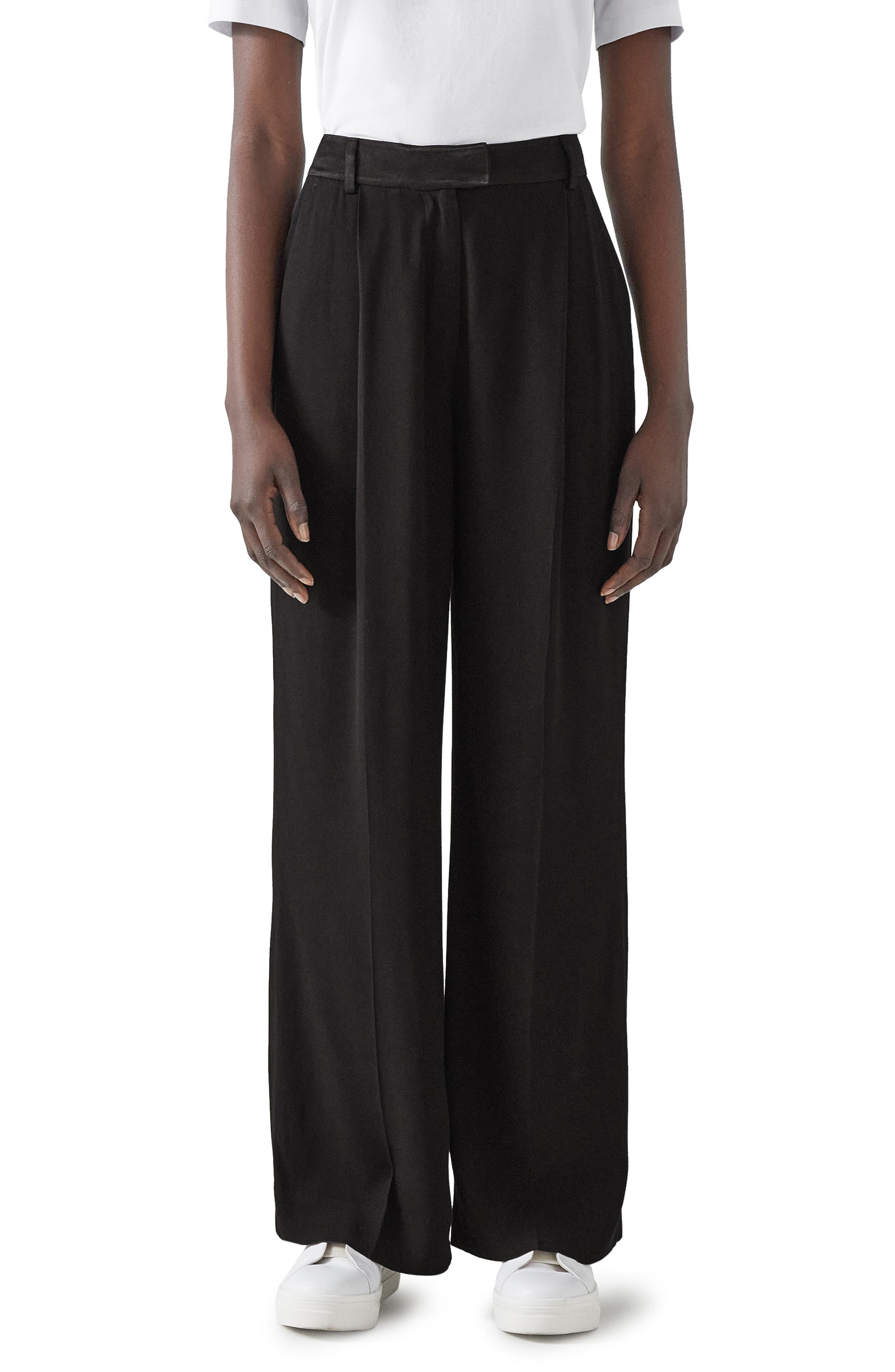 LK Bennett Kelsey Pleat Front Crepe Pants