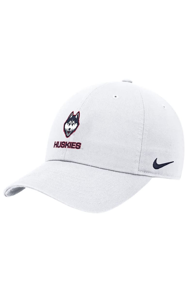 Nike Men's Nike White UConn Huskies 2025 On-Field Club Adjustable Hat, Alternate, color, White