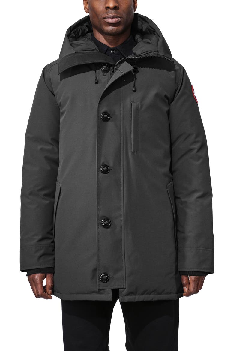 Chateau Slim Fit Down Parka, Main, color, GRAPHITE